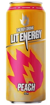 Напиток энергетический Lit Energy со вкусом персика и манго 0,45л ж/б