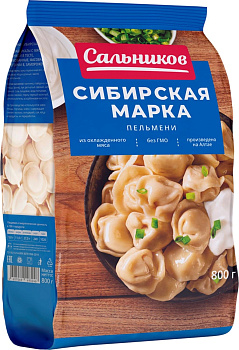 Пельмени САЛЬНИКОВЪ Сибирская марка 800г