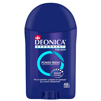 Антиперспирант DEONICA FOR MEN Power Fresh 40мл стик